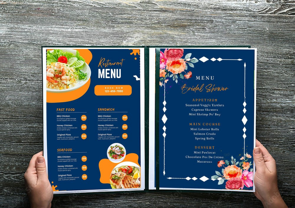 Canva Editable Restaurant Menu,Menu Flyer Template, Menu Design, Food Menu Template, Cafe Menu, Instant download