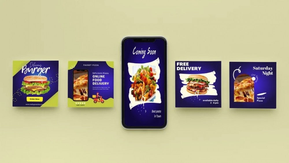 Amazing Food Instagram Post Template Restaurant Social Media Post Template