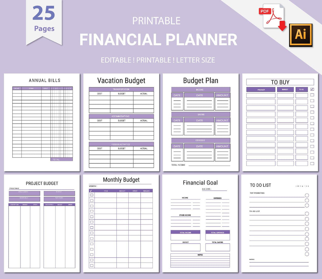 Budget Planner,Finance Planner, Finance Tracker, Finance Planner Printable,Financial Planner