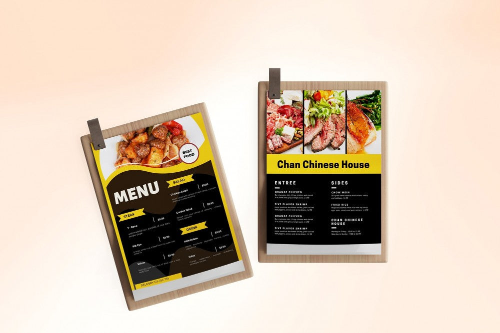 Custom Food Menu Flyer Template |Restaurant Menu Template