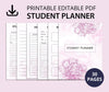 Editable Student Planner, Study Planner Printable, Academic Planner,Study Organiser