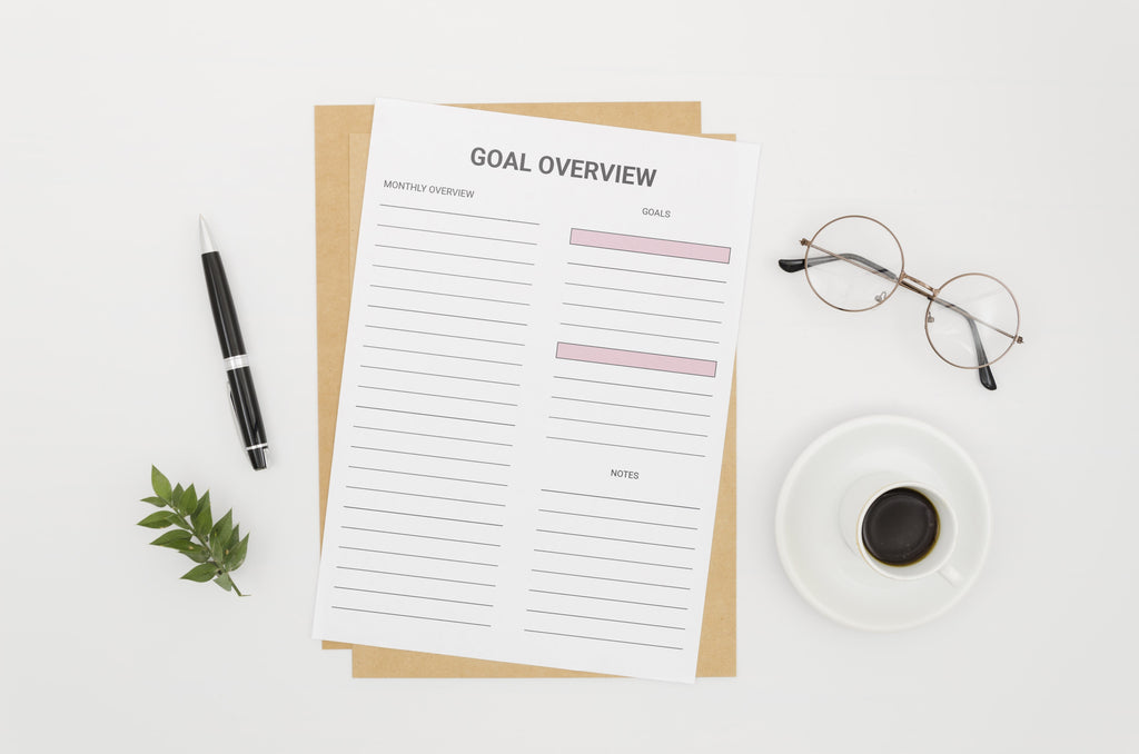 Goal Planner BUNDLE,Editable Goal Planner,Monthly Goal Setting,Goals Tracker