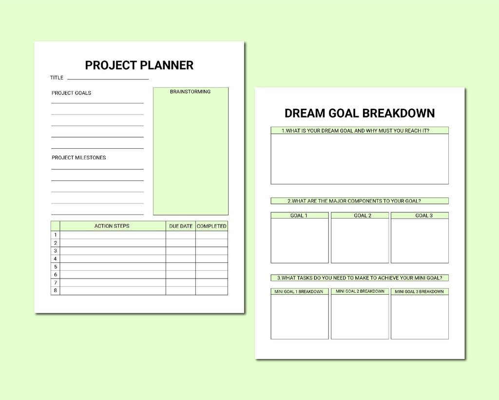 Goal Planner,Monthly Goal Setting,Goals Tracker,Habit Tracker,Yearly Goals,Goal Plan