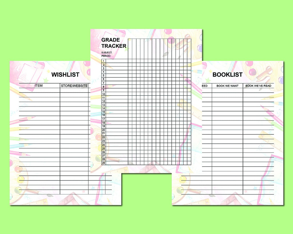 Homeschool Planner Printable Pages|Homeschool Planning | Homeschool Organizer Bundle