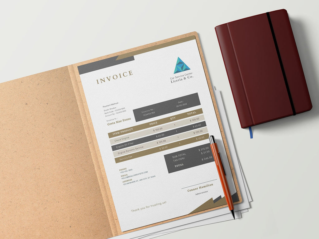 Invoice Template|Simple Invoice | Printable Invoice|Editable Invoice| Microsoft Word Invoice