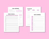 Goal Planner Bundle,Goal Planner Printable,Habit Tracker,Financial Goal,Goal Overview