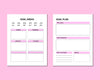 Goal Planner Bundle,Goal Planner Printable,Habit Tracker,Financial Goal,Goal Overview