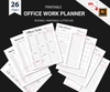 Office Organizer Printable | Office Work Planner | Office Task Tracker | Meetings List