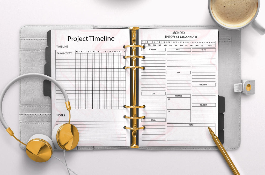 Office Organizer Printable | Office Work Planner | Office Task Tracker | Meetings List