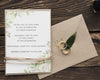 Wedding Invitation Printable, Floral wedding invite,Greenery Wedding Invitation